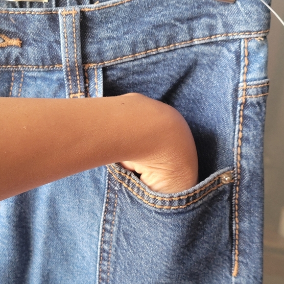 LOVEGEN BLUE JEANS SIZE 7/29 Straight 9.5" Rise Pockets / Zip Closure - Picture 5 of 11